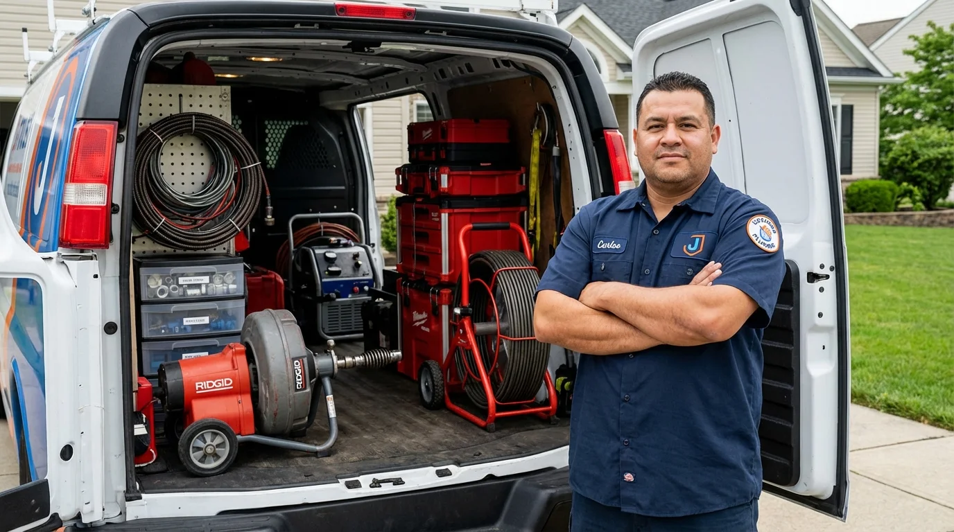 Professional drain cleaning equipment and Johns Plumbing LLC plumber in Boulder